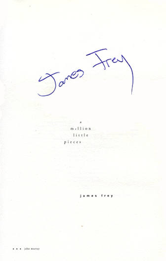 Signature of James Frey