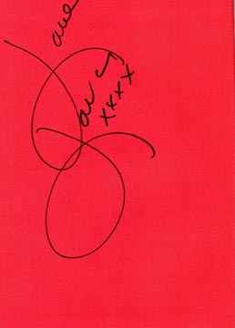 Signature of Lorna Luft