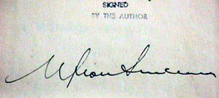 Signature of Upton Sinclair