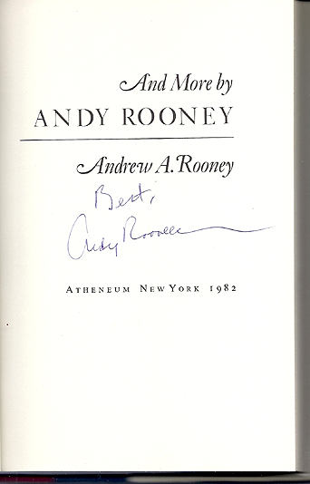 Signature of Andy Rooney
