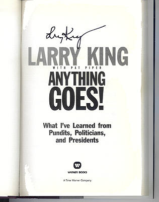 Signature of Larry King