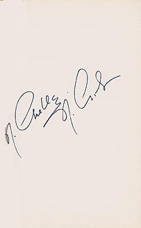 Signature of Nichelle Nichols - Star Trek's Uhura