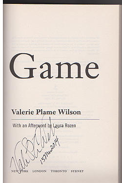 Signature of Valerie Plame Wilson