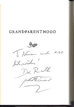 Signature of Dr. Ruth Westheimer