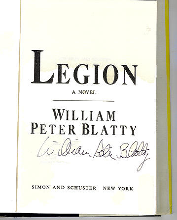 Signature of William Peter Blatty