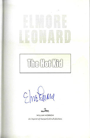 Signature of Elmore Leonard 