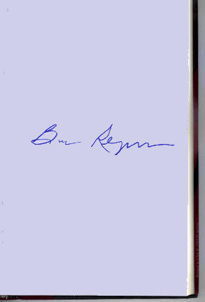 Signature of Burt Reynolds
