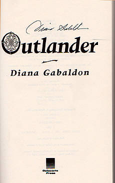 Autograph of Diana Gabaldon