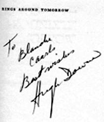 Signature of Hugh Downs