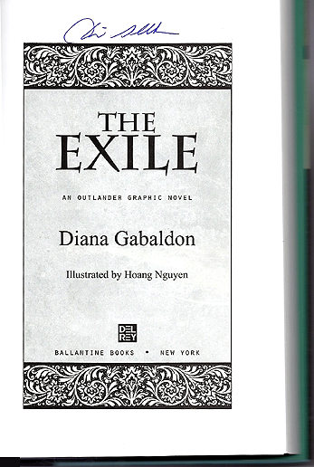 Autograph of Dianna Gabaldon