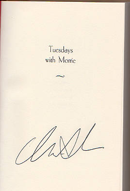 Signature of Mitch Albom