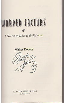 Signature of Walter Koenig