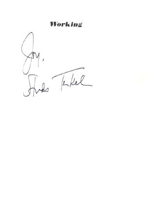 Signature of Studs Terkel