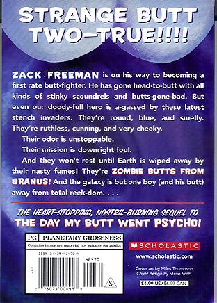 Zombie Butts From Uranus - Back Cover