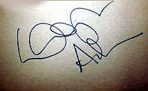 Signature of Douglas Adams