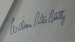 Signature of William Peter Blatty
