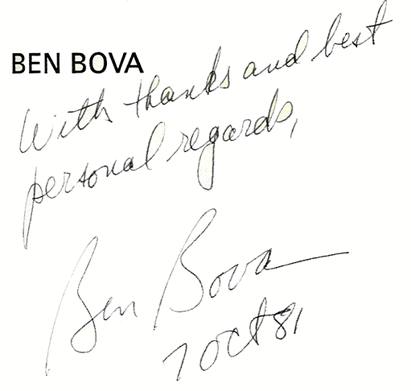 Signature of Ben Bova