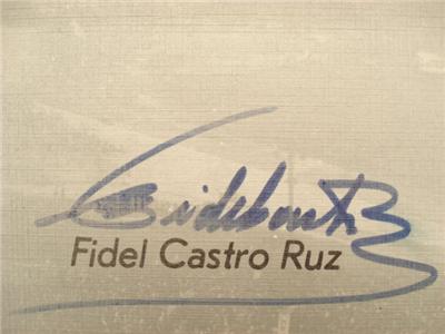 Signature of Fidel Alejandro Castro Ruz