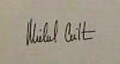 Signature of Michael Crichton