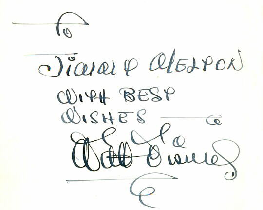 Signature of Walt Disney