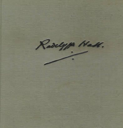 Signature of Radclyffe Hall