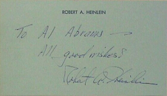 Signature of Robert A. Heinlin
