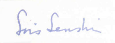 Signature of Lois Lenski