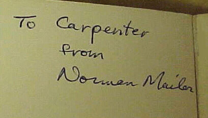 Signature of Norman Mailer