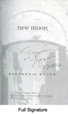 Full Signature of Stephenie Meyer