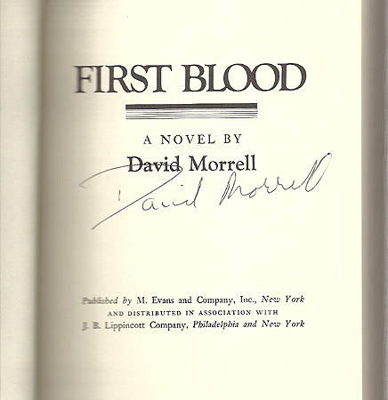 Signature of David Morrell