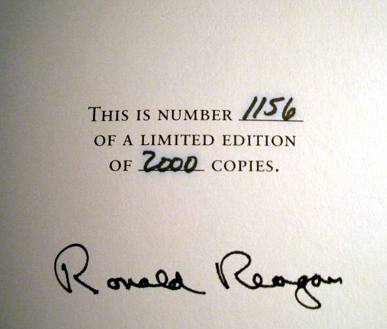 Signature of Ronald Reagan
